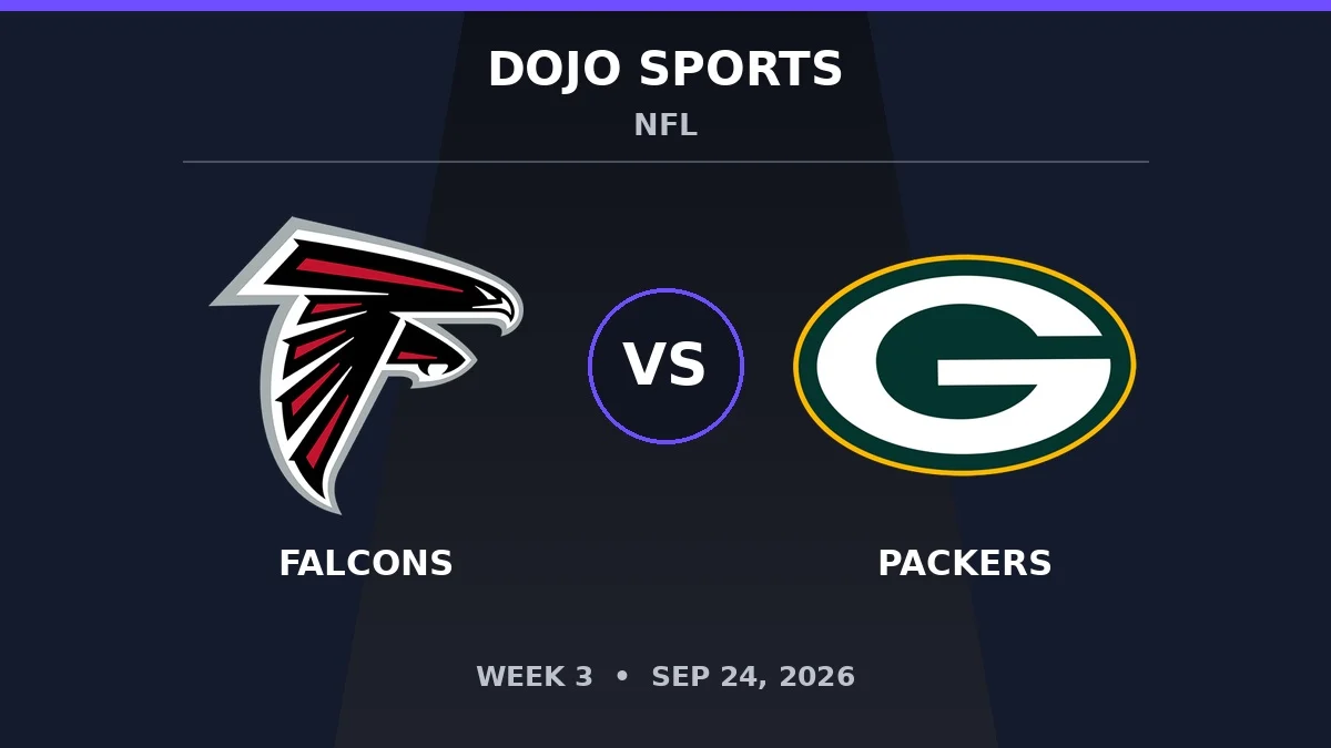 Atlanta Falcons vs Green Bay Packers NFL matchup
