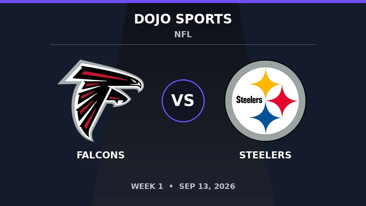 Atlanta Falcons vs Pittsburgh Steelers NFL matchup