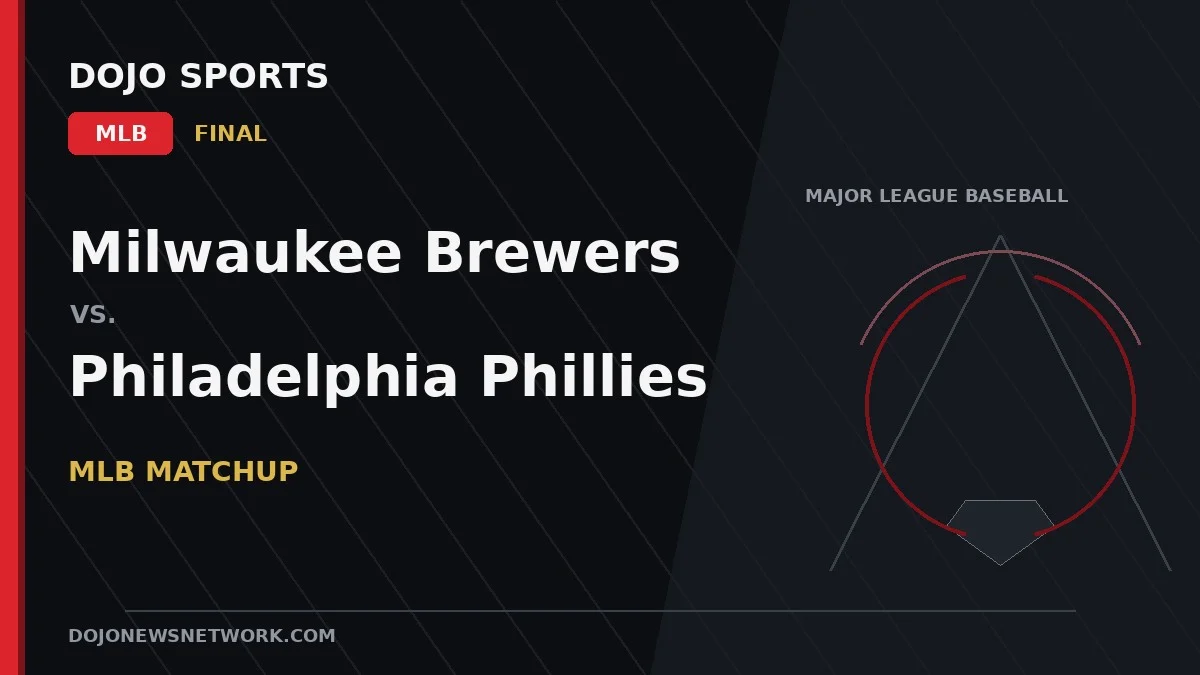 Milwaukee Brewers vs. Philadelphia Phillies Result: Philadelphia Phillies Win 6-4