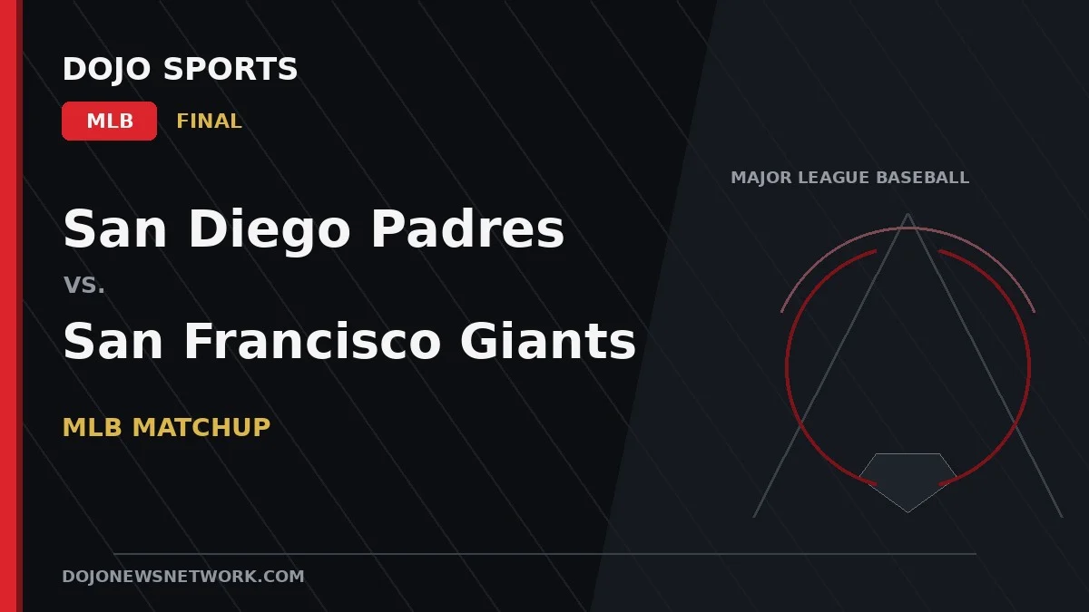 San Diego Padres vs. San Francisco Giants Result: San Diego Padres Win 6-4