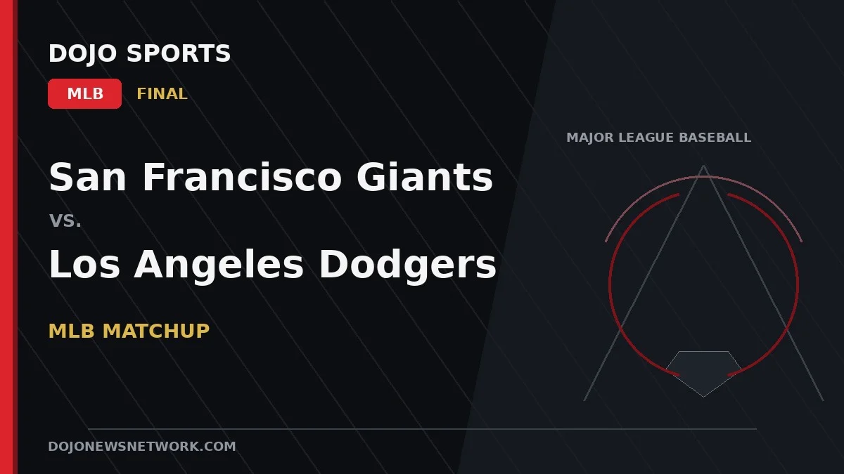 San Francisco Giants vs. Los Angeles Dodgers Result: Los Angeles Dodgers Win 3-1
