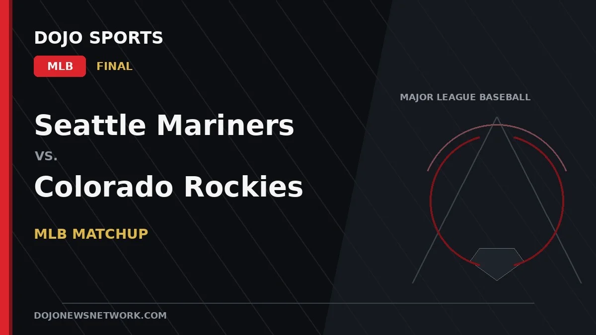 Seattle Mariners vs. Colorado Rockies Result: Seattle Mariners Win 2-1