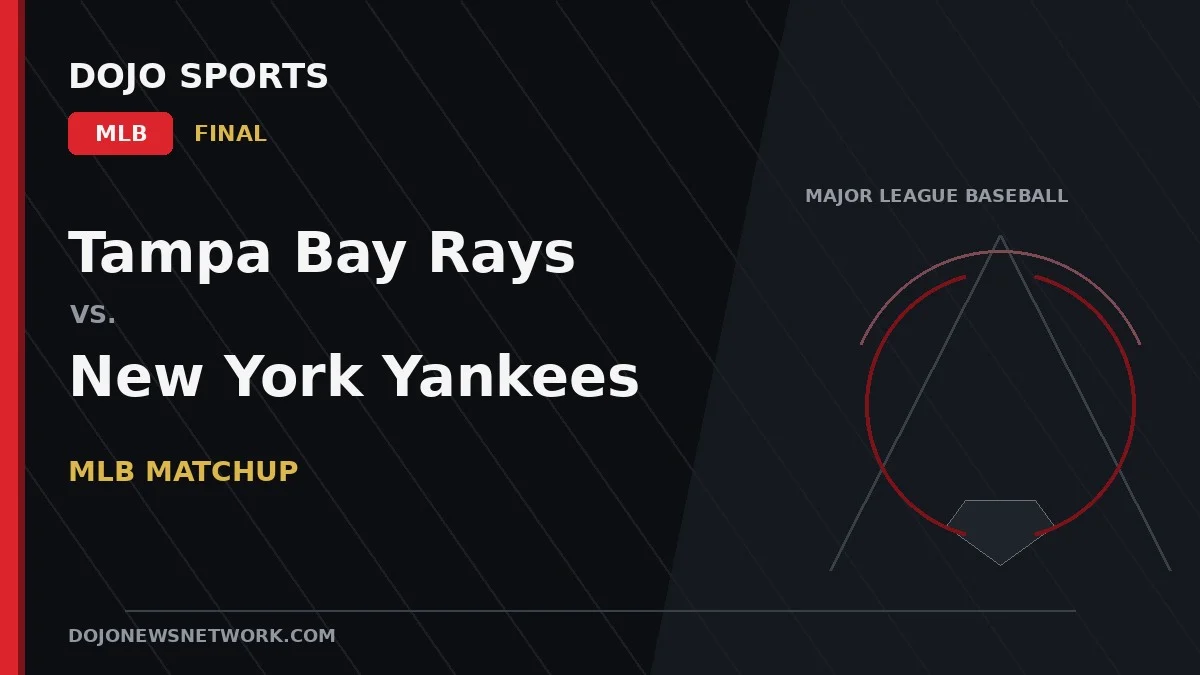 Tampa Bay Rays vs. New York Yankees Result: New York Yankees Win 2-0