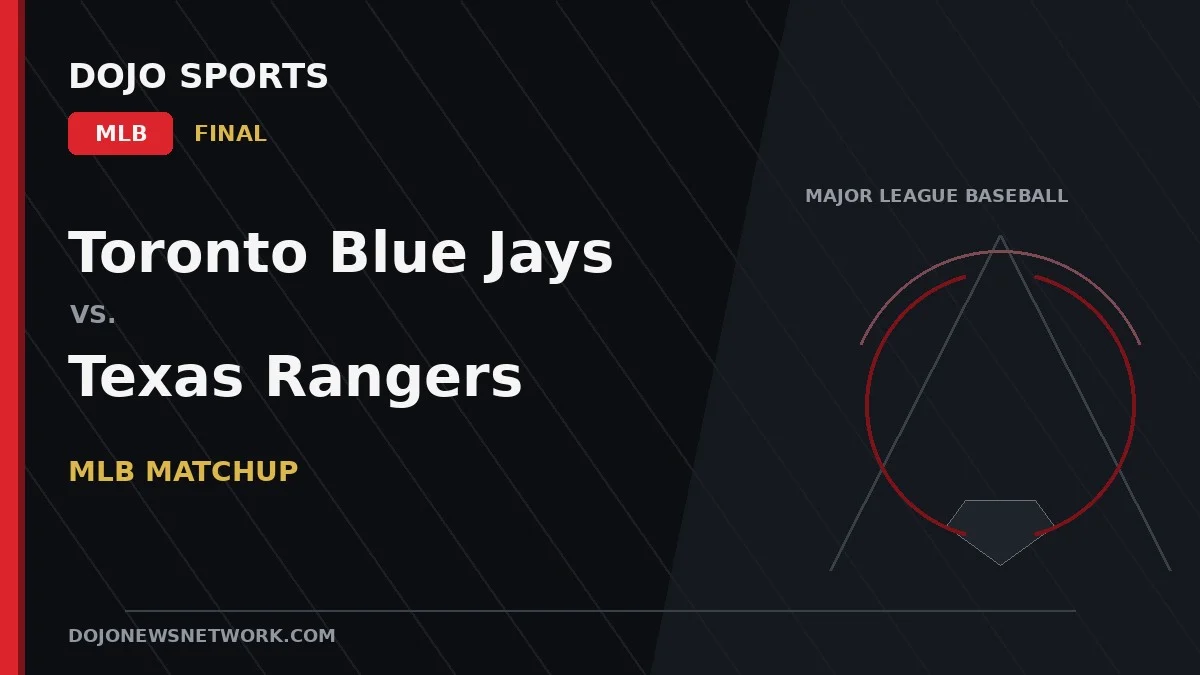 Toronto Blue Jays vs. Texas Rangers Result: Toronto Blue Jays Win 7-2