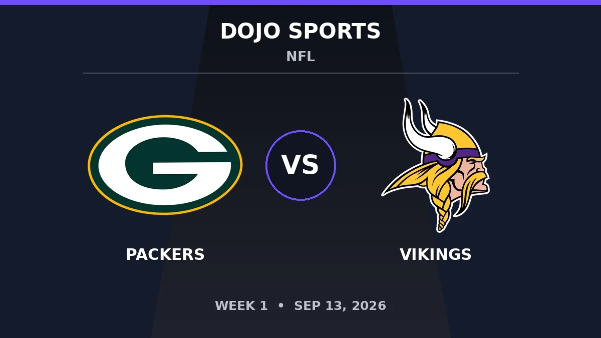Green Bay Packers vs Minnesota Vikings NFL matchup