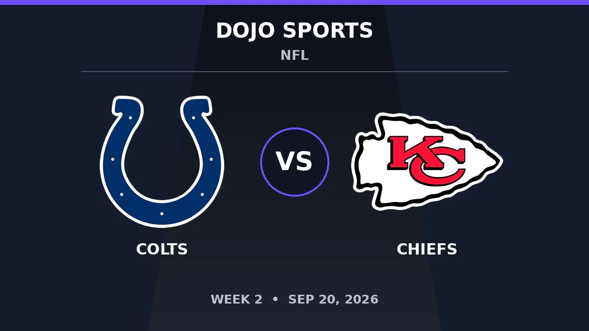 Indianapolis Colts vs Kansas City Chiefs NFL matchup