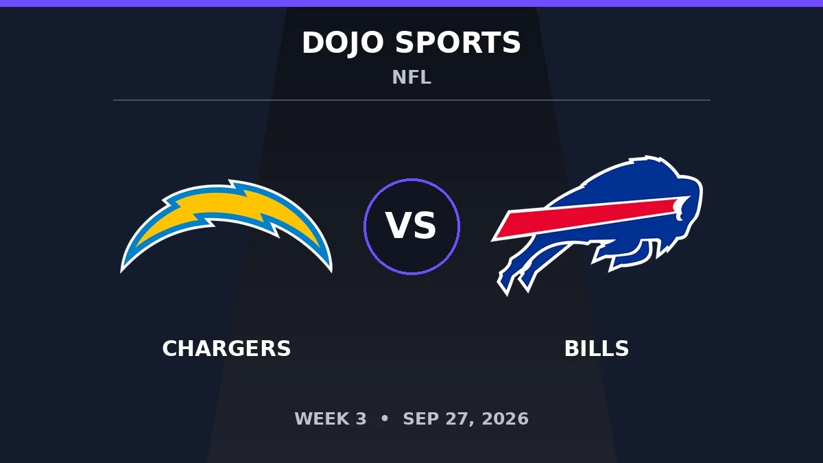 Los Angeles Chargers vs Buffalo Bills NFL matchup