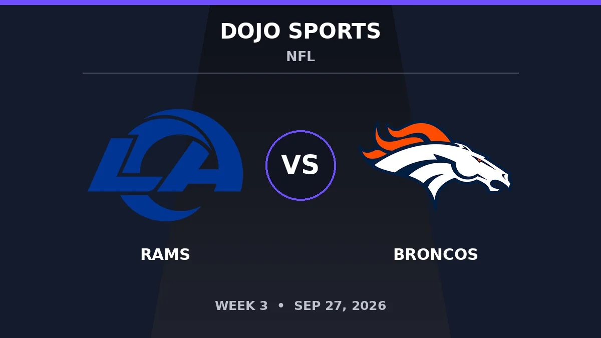 Los Angeles Rams vs Denver Broncos NFL matchup
