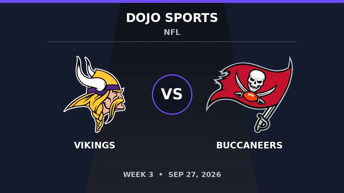 Minnesota Vikings vs Tampa Bay Buccaneers NFL matchup