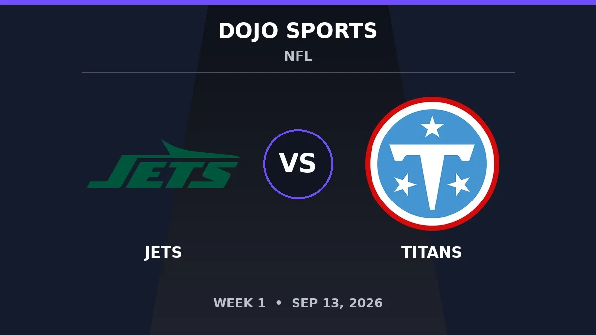 New York Jets vs Tennessee Titans NFL matchup