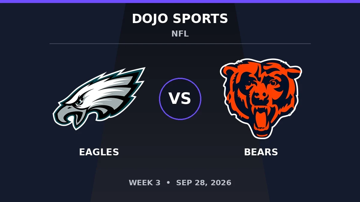 Philadelphia Eagles vs Chicago Bears NFL matchup