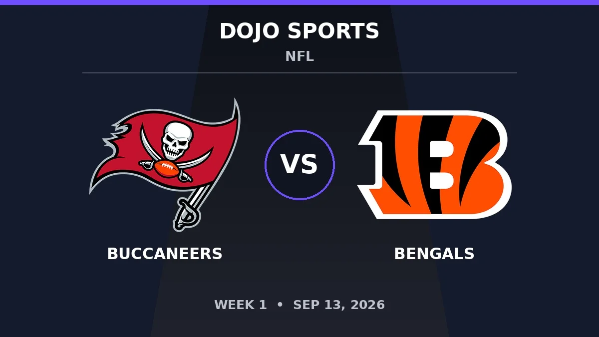 Tampa Bay Buccaneers vs Cincinnati Bengals NFL matchup